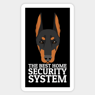 Doberman The Best Home Security System Sticker